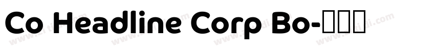 Co Headline Corp Bo字体转换